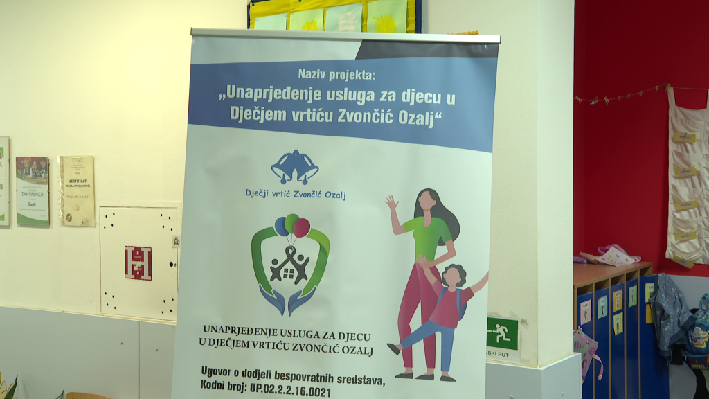 Projekt „Unaprjeđenje usluga za djecu u Dječjem vrtiću Zvončić Ozalj“